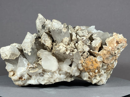 Bergkristall/Sinter/Calcit - Pfunds/Tirol ca. 11x8,5cm