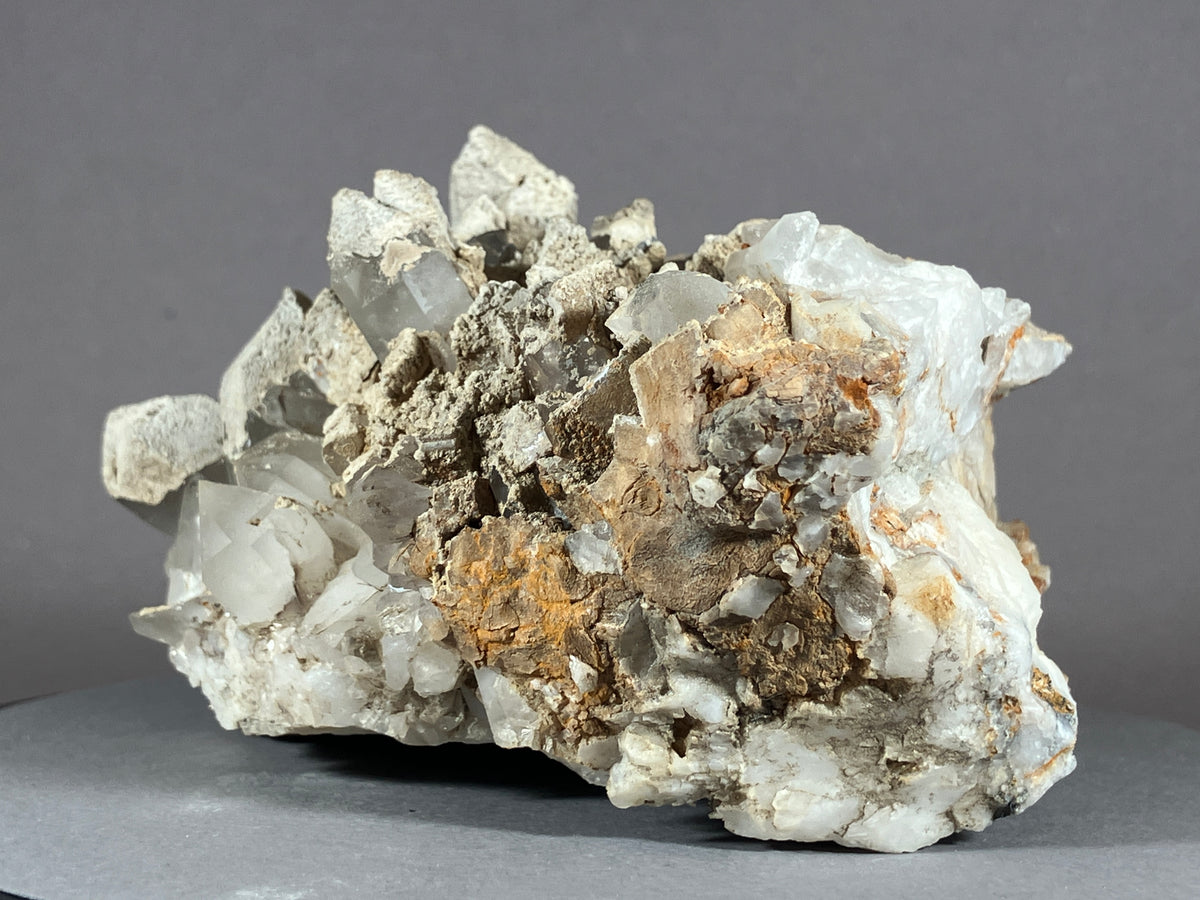Bergkristall/Sinter/Calcit - Pfunds/Tirol ca. 11x8,5cm
