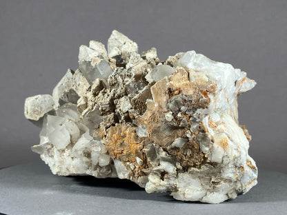 Bergkristall/Sinter/Calcit - Pfunds/Tirol ca. 11x8,5cm