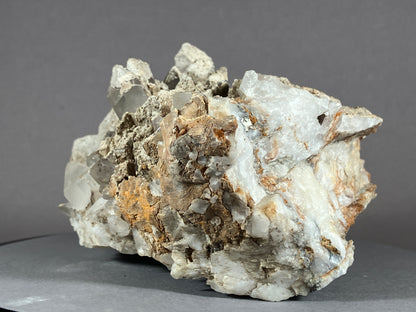 Bergkristall/Sinter/Calcit - Pfunds/Tirol ca. 11x8,5cm