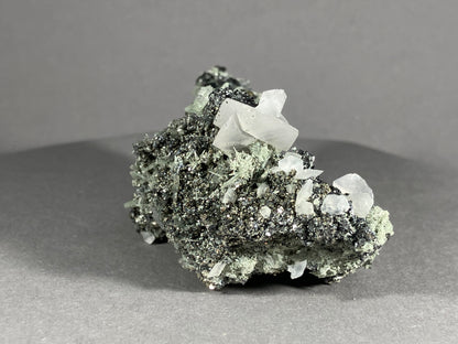 Calcit,Pyrit,Bergkristall - Madan ca. 8x4cm