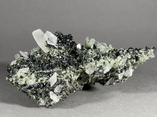 Calcit,Pyrit,Bergkristall - Madan ca. 8x4cm