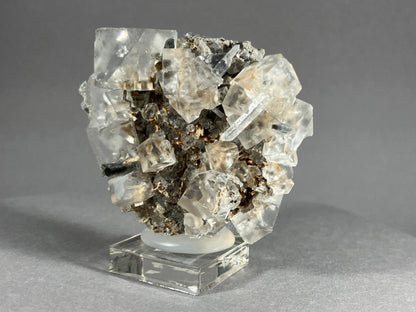 Fluorit mit Bergkristall - Dal`negorsk ca. 6x5cm