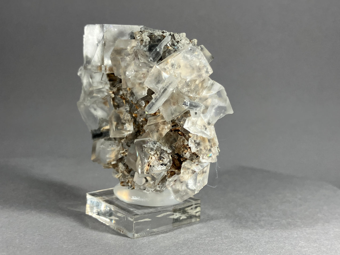 Fluorit mit Bergkristall - Dal`negorsk ca. 6x5cm