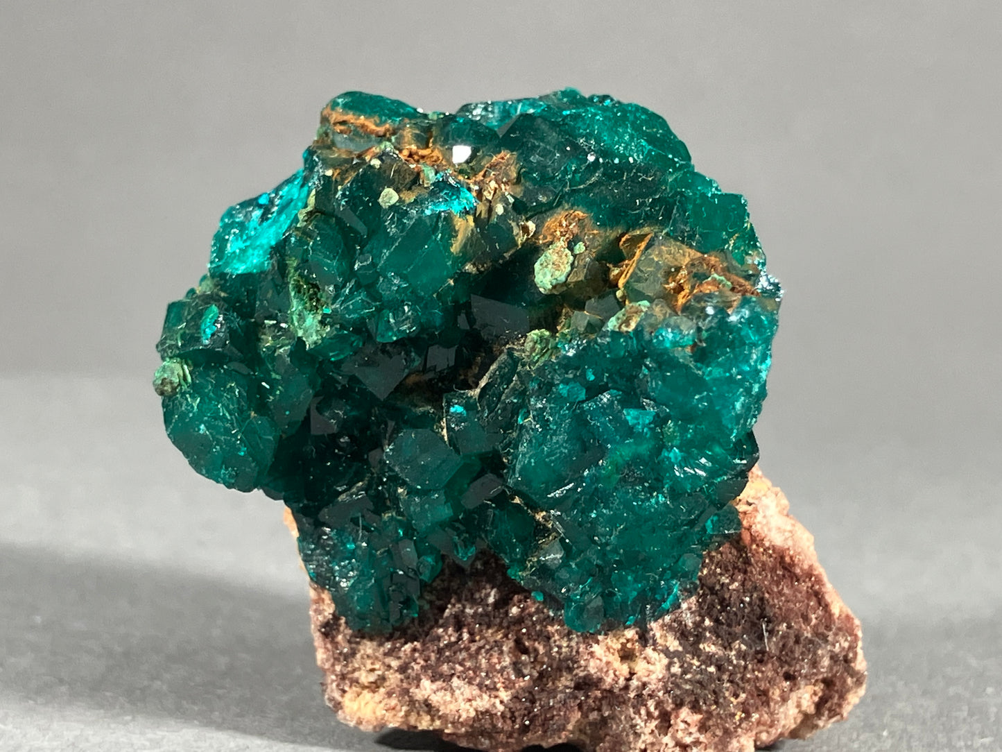 Dioptaskristalle - Kongo ca. 4x3cm