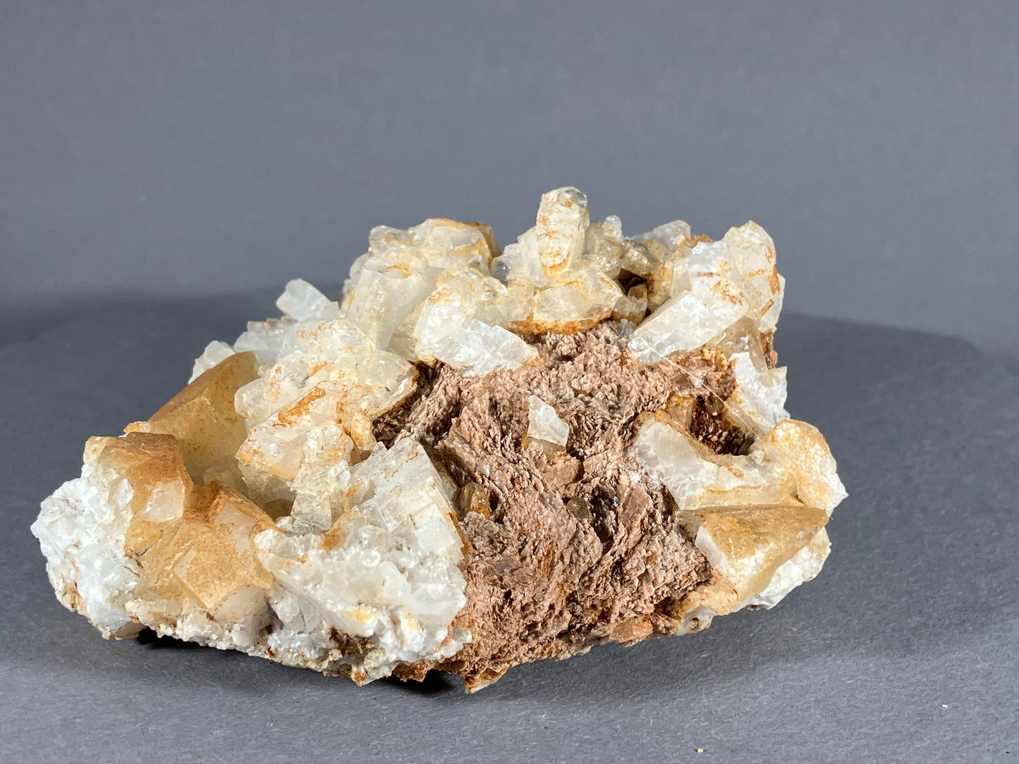 Albit/Calcit - Schmirn ca. 7,5x5,5cm