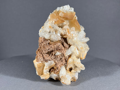 Albit/Calcit - Schmirn ca. 7,5x5,5cm