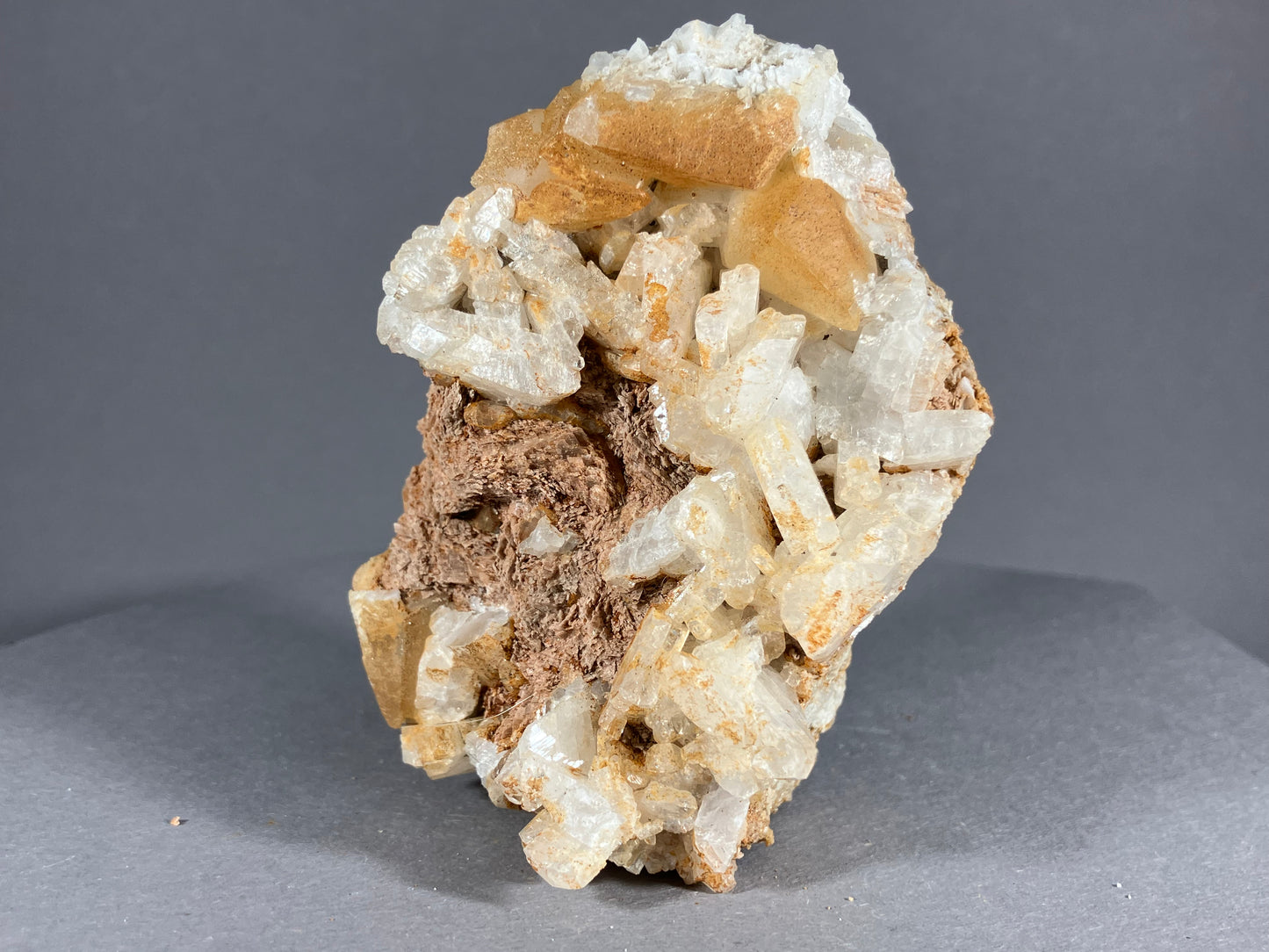 Albit/Calcit - Schmirn ca. 7,5x5,5cm