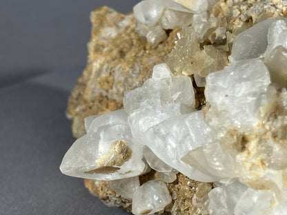 Bergkristall/Calcit - Ischgl ca. 9,5x6cm