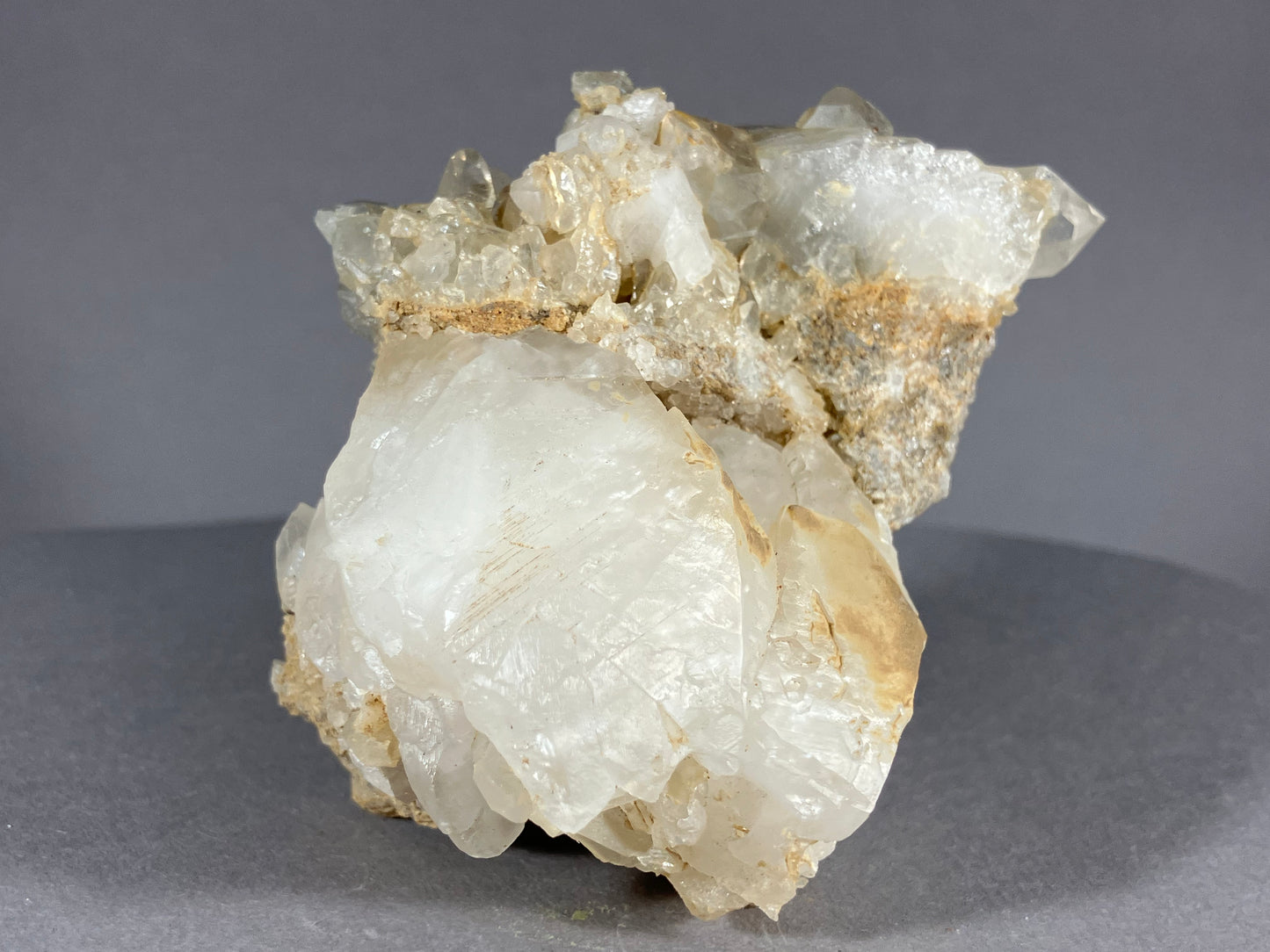 Bergkristall/Calcit - Ischgl ca. 7x5,5cm