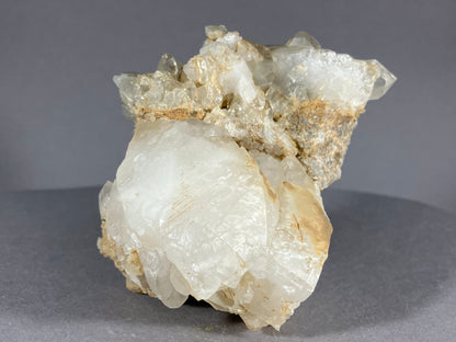 Bergkristall/Calcit - Ischgl ca. 7x5,5cm