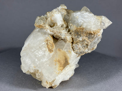 Bergkristall/Calcit - Ischgl ca. 7x5,5cm