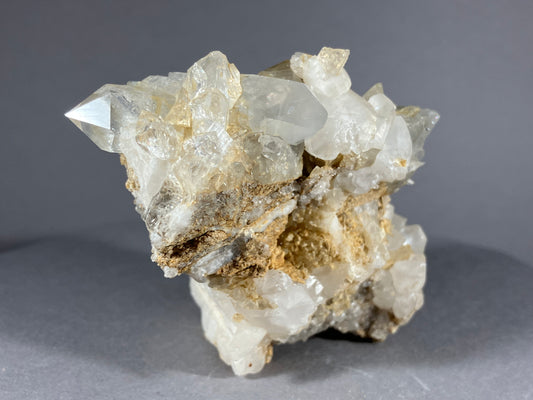 Bergkristall/Calcit - Ischgl ca. 7x5,5cm