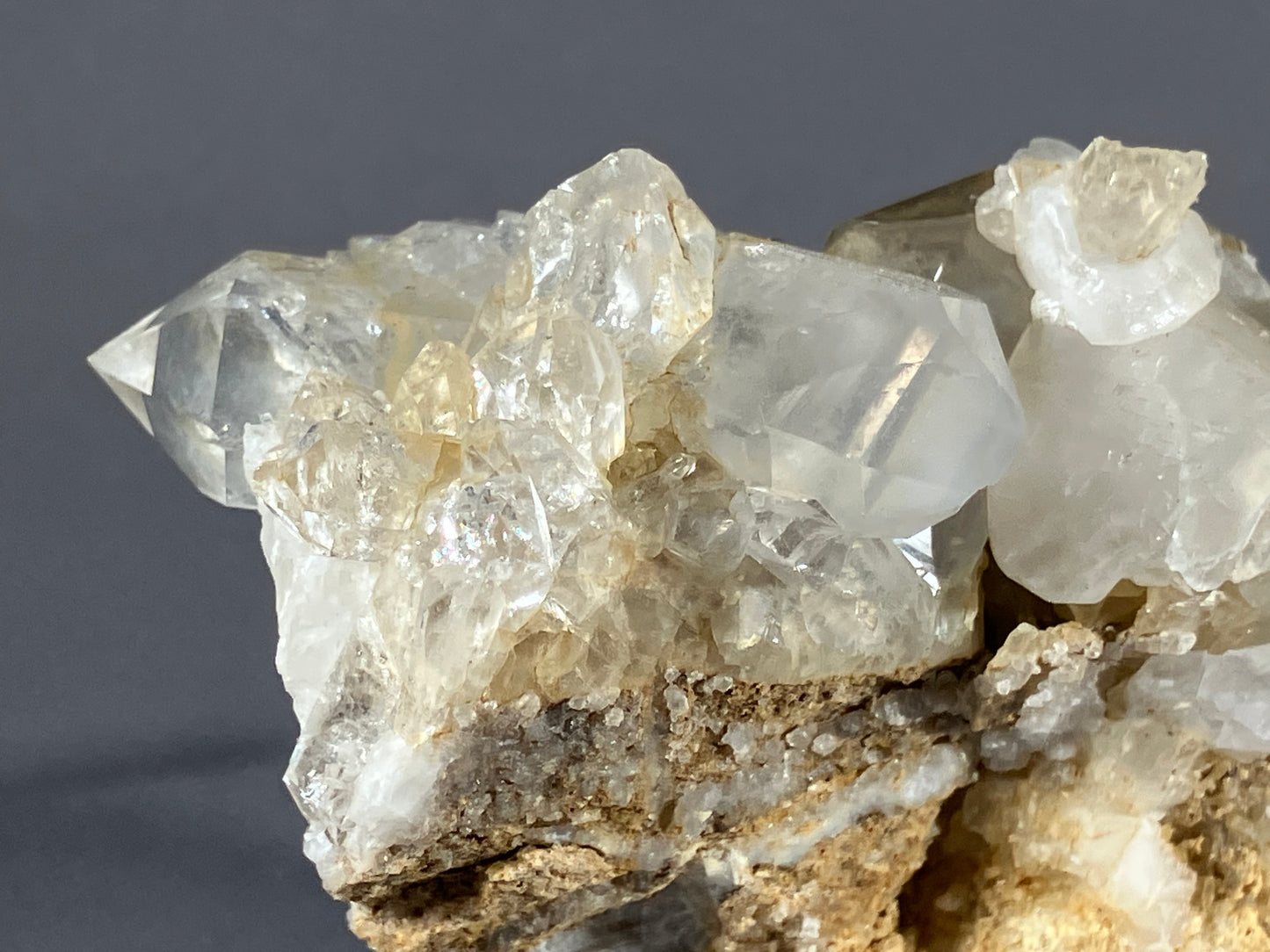 Bergkristall/Calcit - Ischgl ca. 7x5,5cm