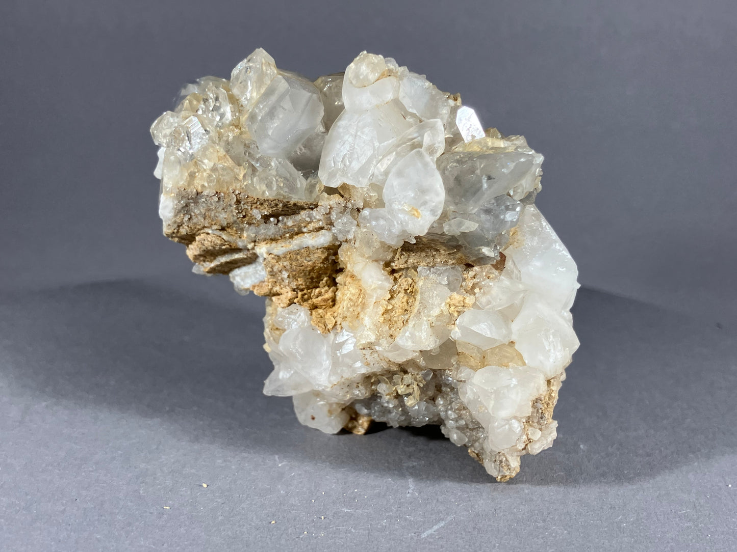 Bergkristall/Calcit - Ischgl ca. 7x5,5cm