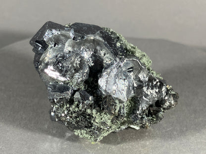 Bleiglanz/Nadelquarz - Madan ca. 5,5x4cm