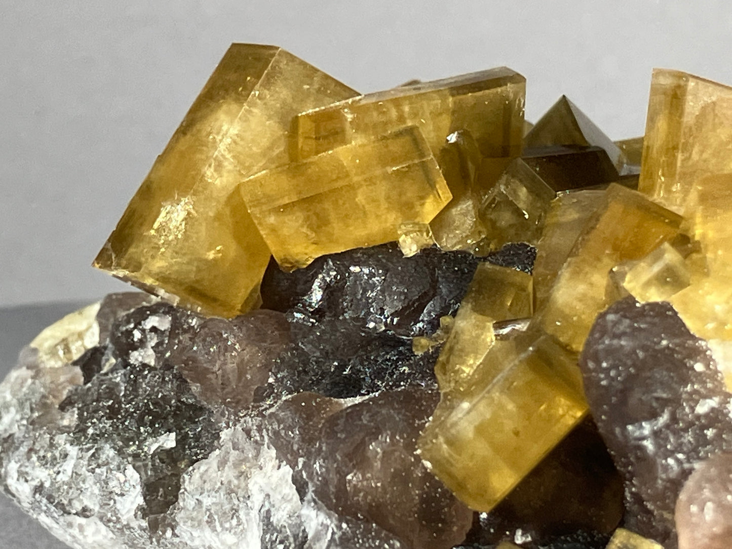 Baryt/Fluorit - Jangxi ca. 9,5x6,3cm