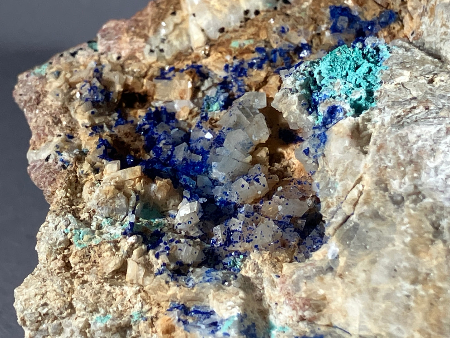 Azurit/Malachit/Dolomit - St. Gertraudi ca. 10,5x7,5cm