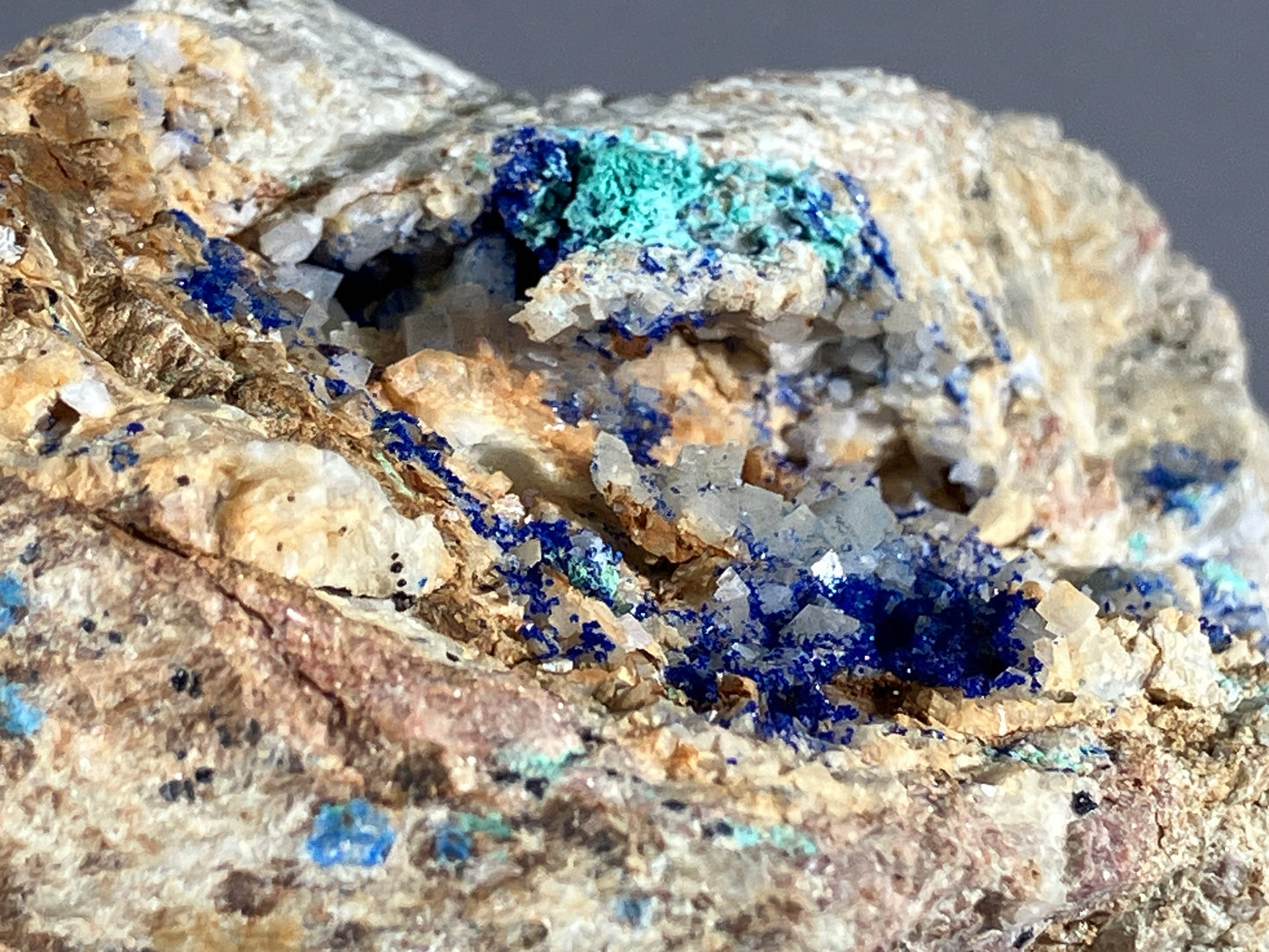 Azurit/Malachit/Dolomit - St. Gertraudi ca. 10,5x7,5cm