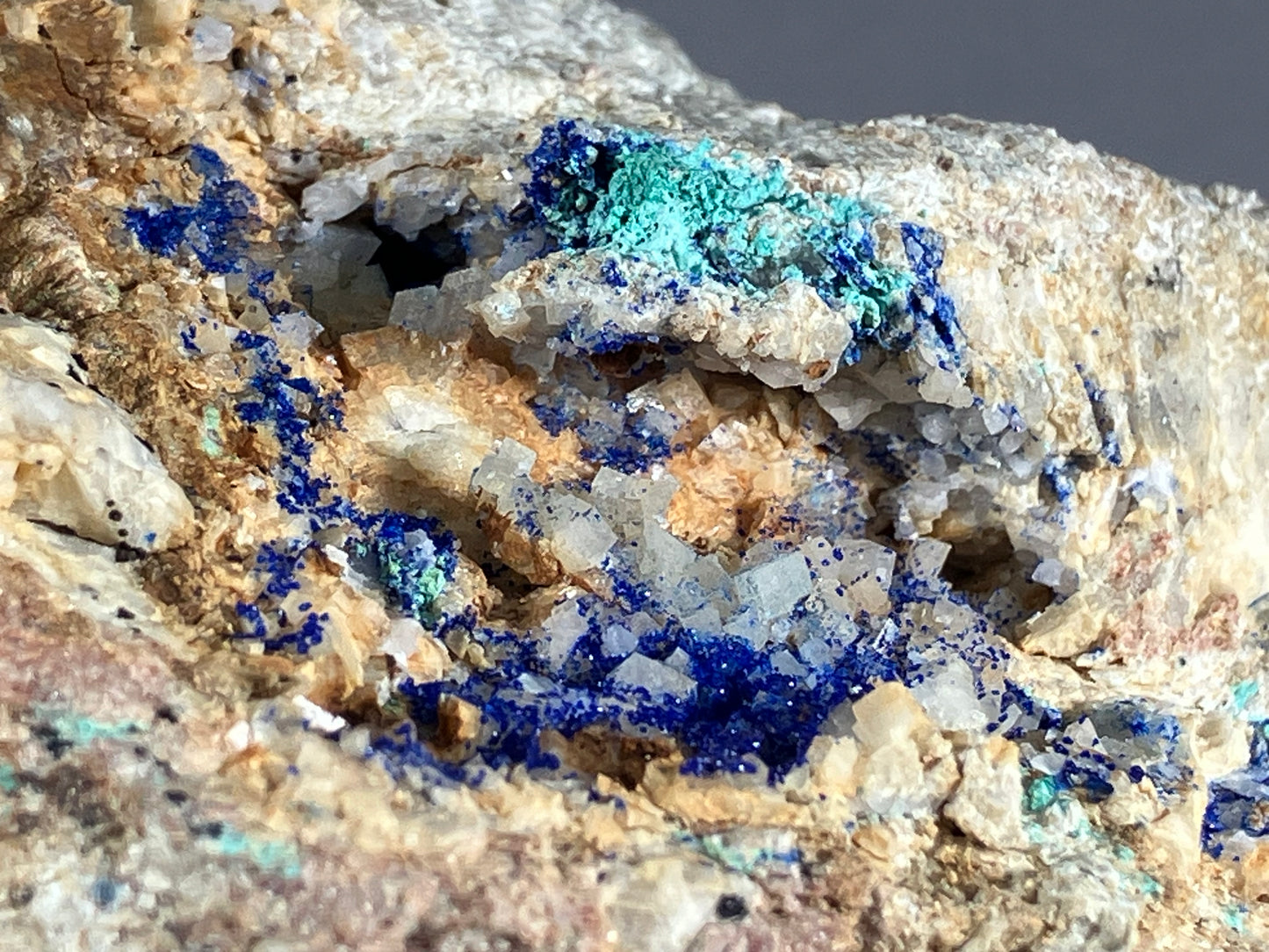 Azurit/Malachit/Dolomit - St. Gertraudi ca. 10,5x7,5cm