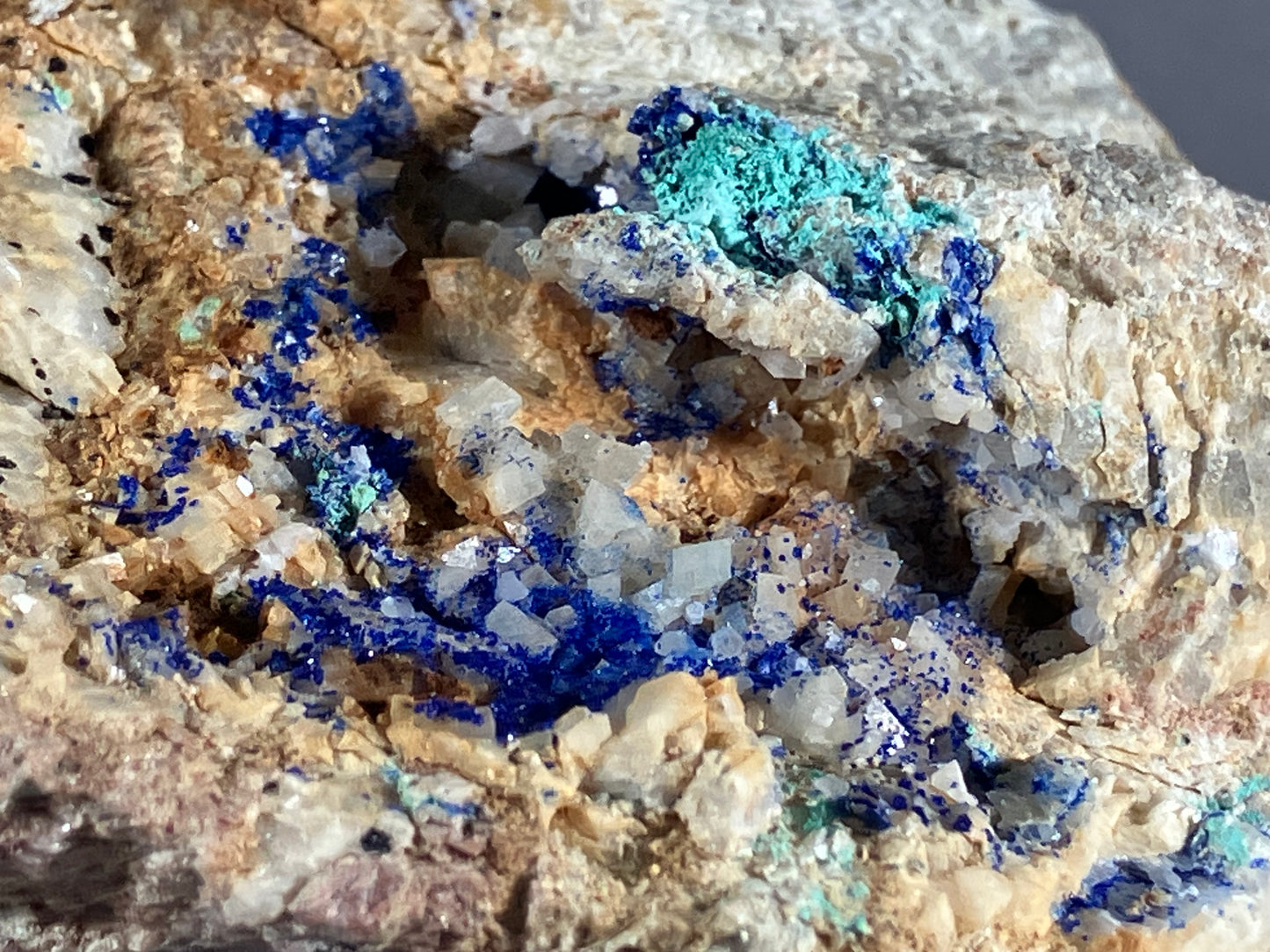 Azurit/Malachit/Dolomit - St. Gertraudi ca. 10,5x7,5cm