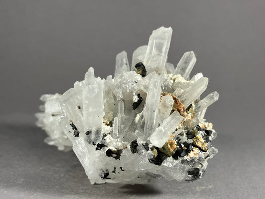 Bergkristall/Kupferkies/Bleiglanz - Madan ca. 7,5x5cm