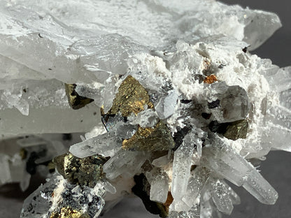 Bergkristall/Kupferkies/Bleiglanz - Madan ca. 7,5x5cm