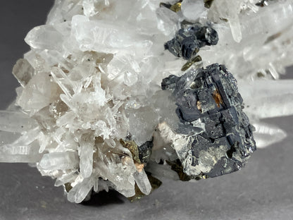 Bergkristall/Kupferkies/Bleiglanz - Madan ca. 7,5x5cm