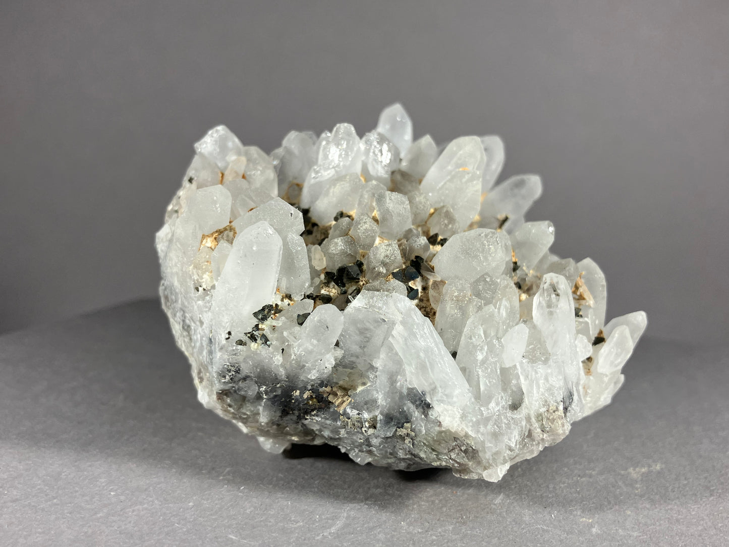 Bergkristall/Kupferkies - Madan ca. 7x6,5cm