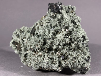 Pyrit/Nadelquarz/Bleiglanz - Madan ca. 6,5x5cm