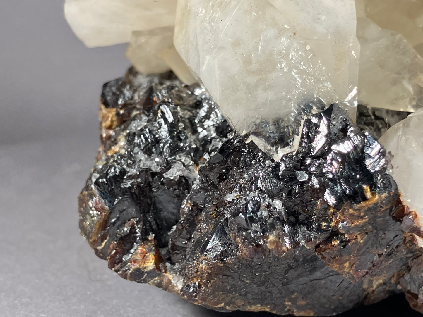 Calcit/Sphalerit - Elmwood Mine ca. 14x10cm