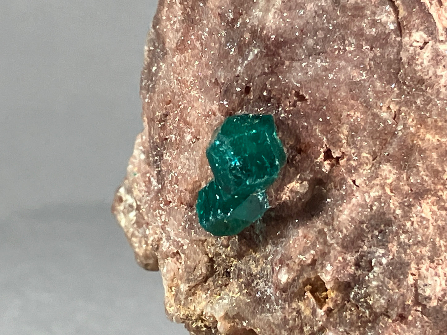 Dioptaskristalle - Kongo ca. 4x3,5cm