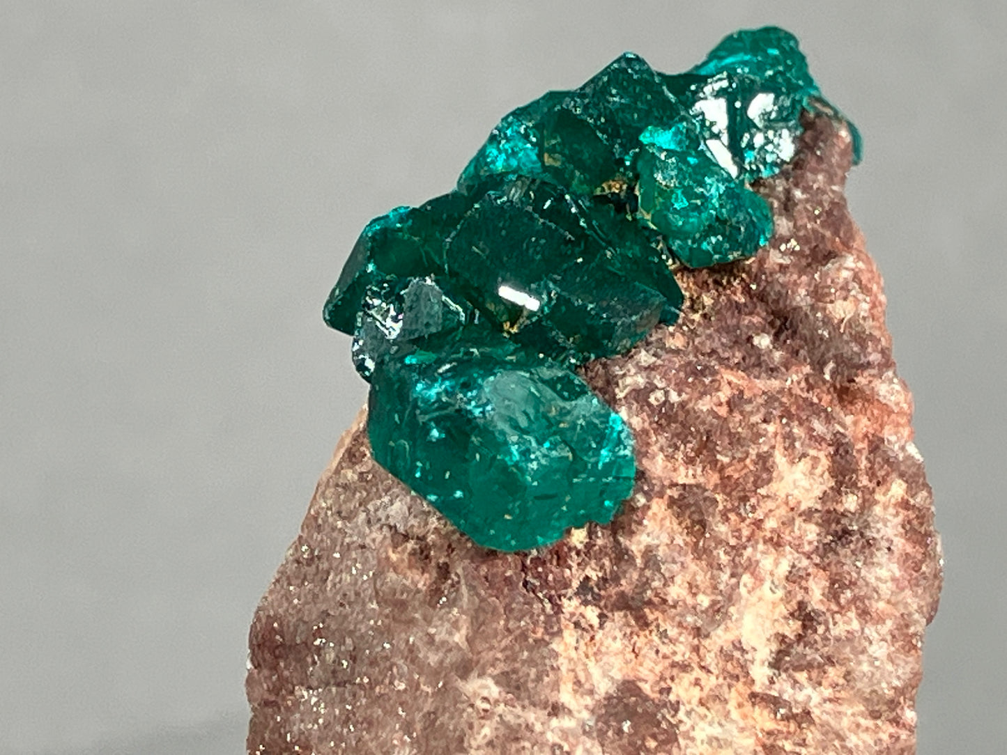 Dioptaskristalle - Kongo ca. 4x3,5cm