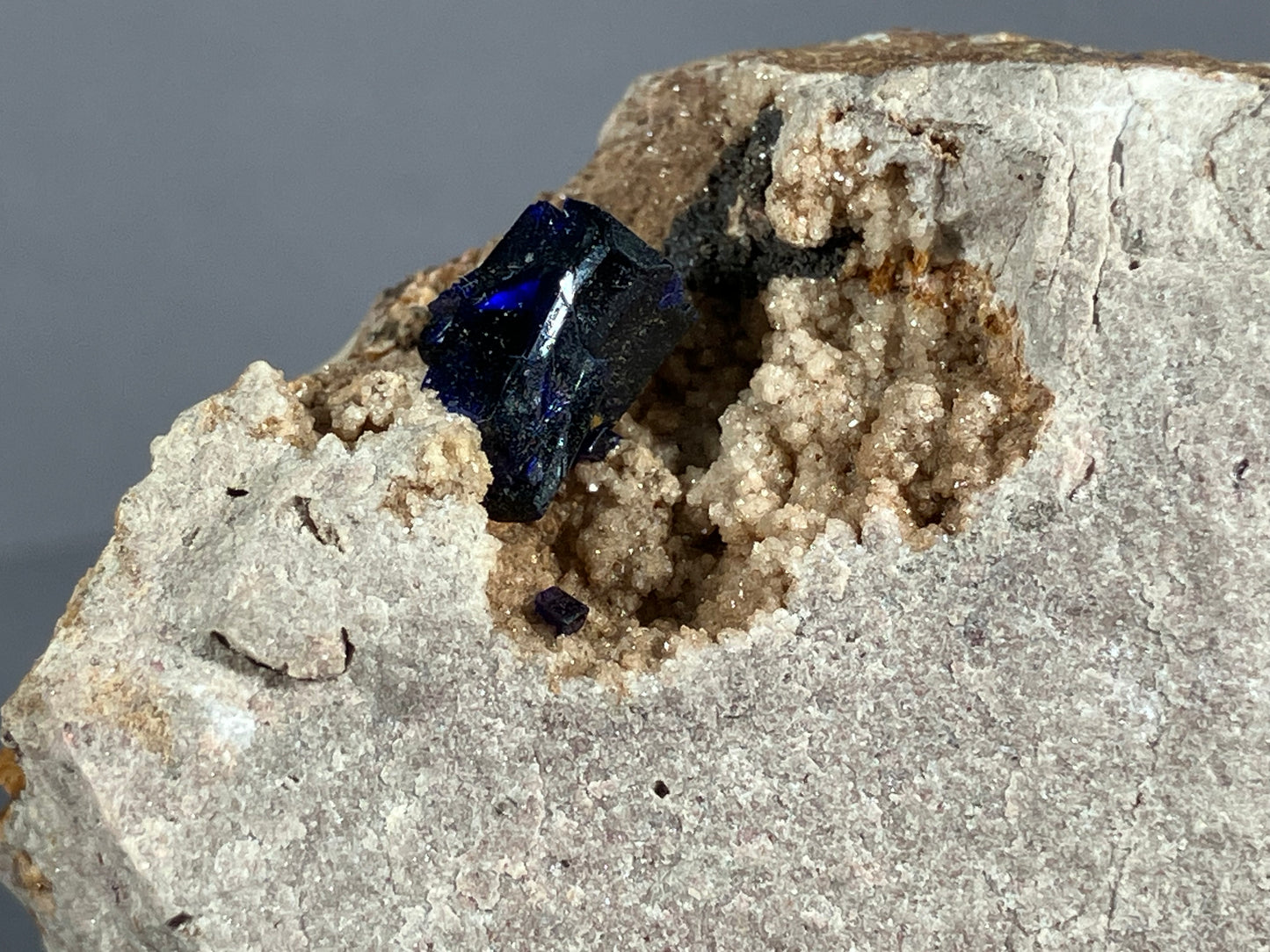 Azurit - Kerrouchen/Marokko ca. 5x4cm