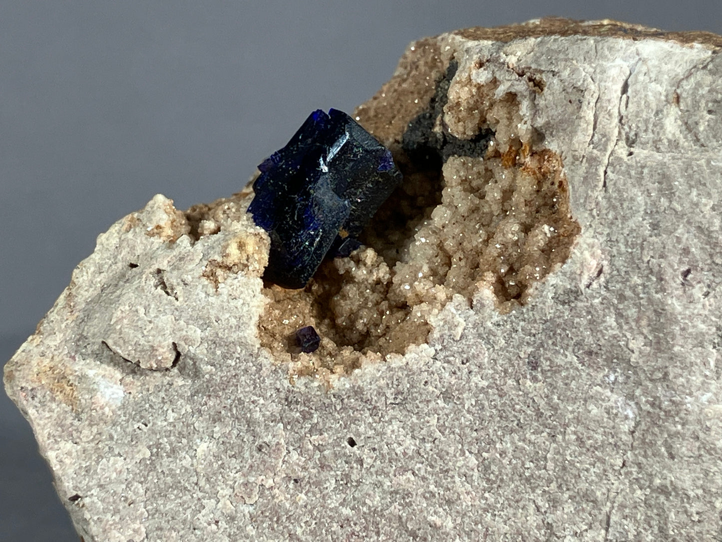 Azurit - Kerrouchen/Marokko ca. 5x4cm