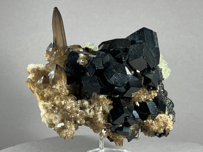 Turmalin/Rauchquarz/Hyalit- Namibia/Afrika ca. 11x8cm