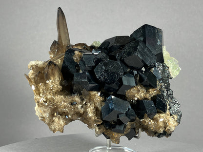 Turmalin/Rauchquarz/Hyalit- Namibia/Afrika ca. 11x8cm
