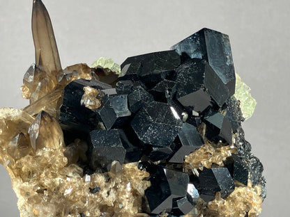 Turmalin/Rauchquarz/Hyalit- Namibia/Afrika ca. 11x8cm