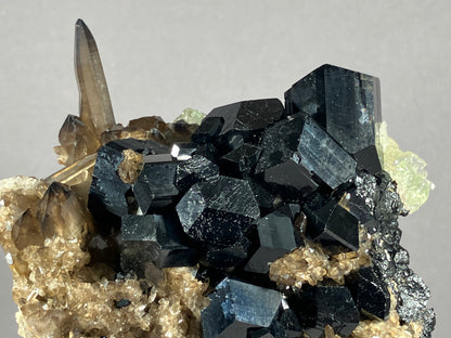 Turmalin/Rauchquarz/Hyalit- Namibia/Afrika ca. 11x8cm