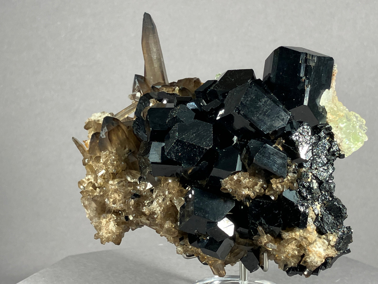 Turmalin/Rauchquarz/Hyalit- Namibia/Afrika ca. 11x8cm