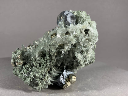 Pyrit/Nadelquarz/Bleiglanz - Madan ca. 6,5x6cm