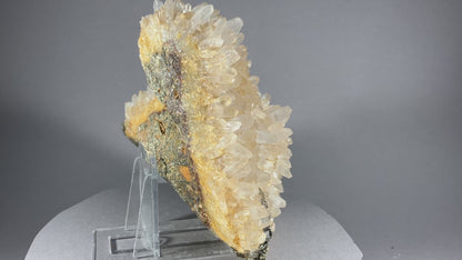 Bergkristall/Chalkopyrit - Cavnic ca. 15,5x14cm