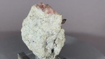 Rosa Fluorit/Rauchquarz - Kt.Bern/Schweiz ca. 5,7x4,5cm