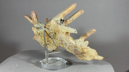 Hämatit/Bergkristall - Jinlong/China ca. 13x9cm