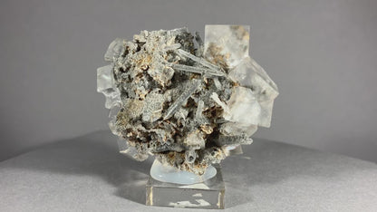 Fluorit mit Bergkristall - Dal`negorsk ca. 6x5cm