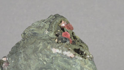 Rhodochrosit/Pyrit - Chihuahua/Mexiko ca. 9x6cm