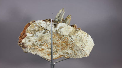 Bergkristall/Siderit- Zemmgrund/Zillertal ca. 14,5x10cm